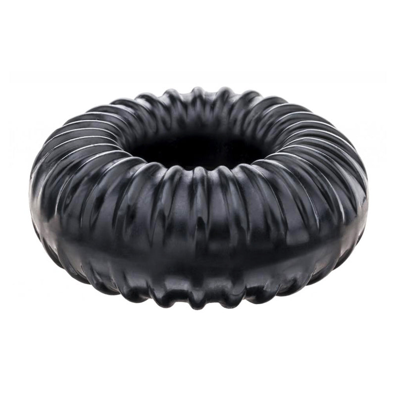 Perfect Fit Ribbed Ring - Black