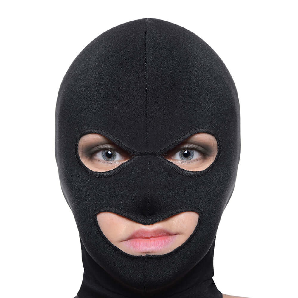 Master Series Facade Spandex Hood with Eye and Mouth Holes Black