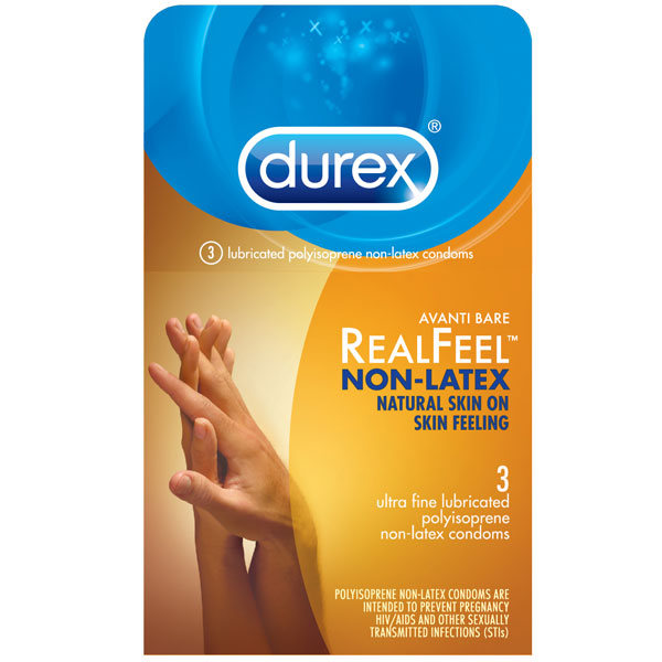 Durex Avanti Bare Real Feel Non-Latex Condoms 3 Pack