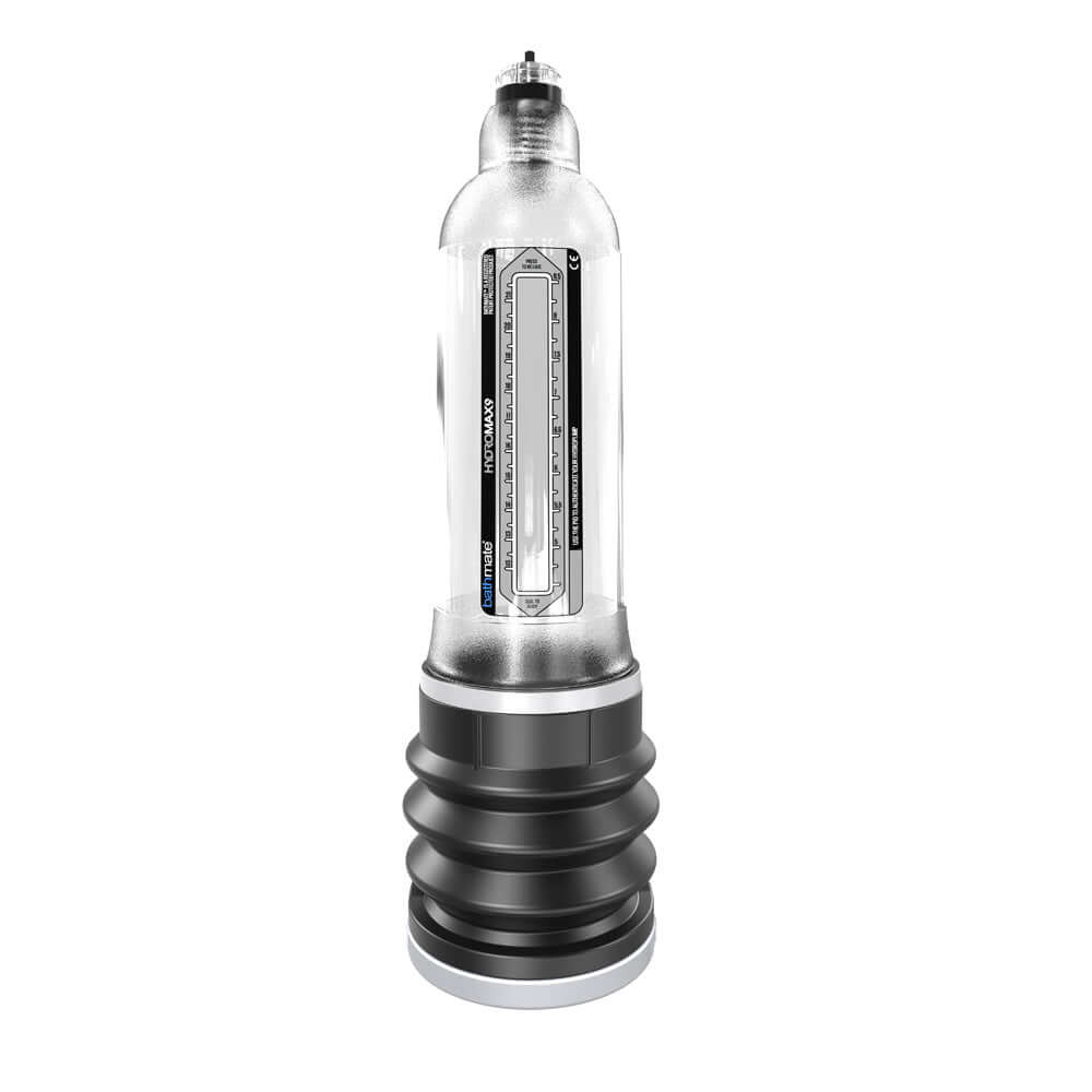 Bathmate Hydromax 9 Crystal Clear hydrotherapy pump designed for powerful performance and comfort.