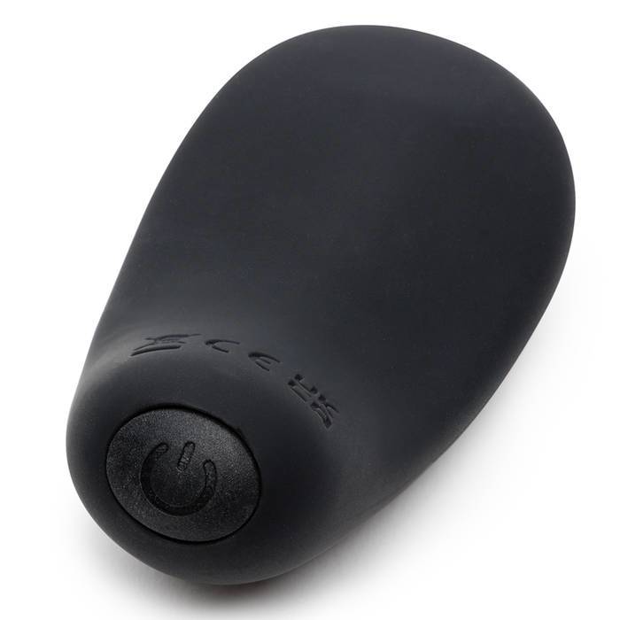Fifty Shades Of Grey Sensation Clitoral Vibrator in sleek black design for intimate pleasure.