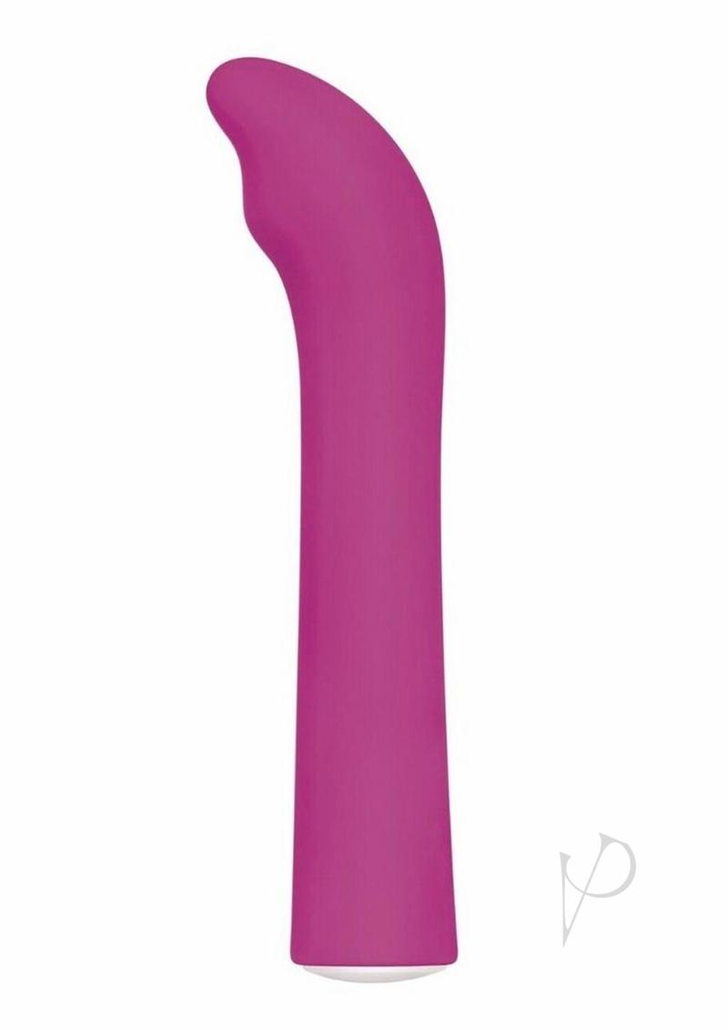 Evolved Rechargeable G-Spot Vibrator Pink with a slim design and gently curved tip for targeted pleasure.