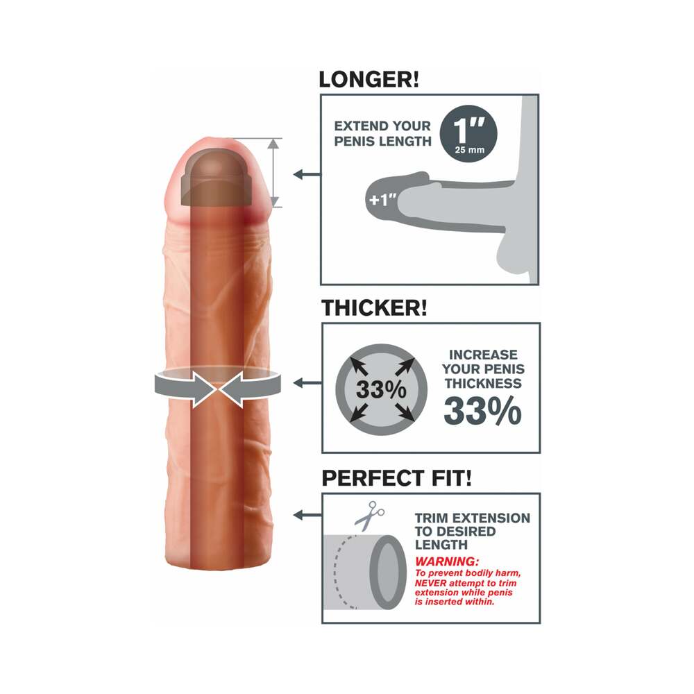 Fantasy X-tensions Perfect 1 inches Extension Beige