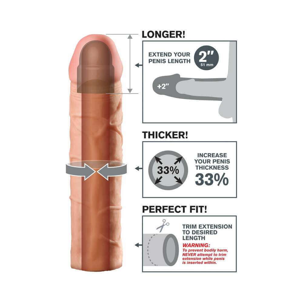 Fantasy X-tensions Perfect 2 inches Extension Beige