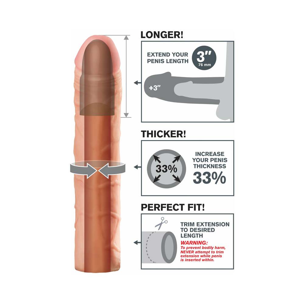 Fantasy X-tensions Perfect 3 inches Extension Beige