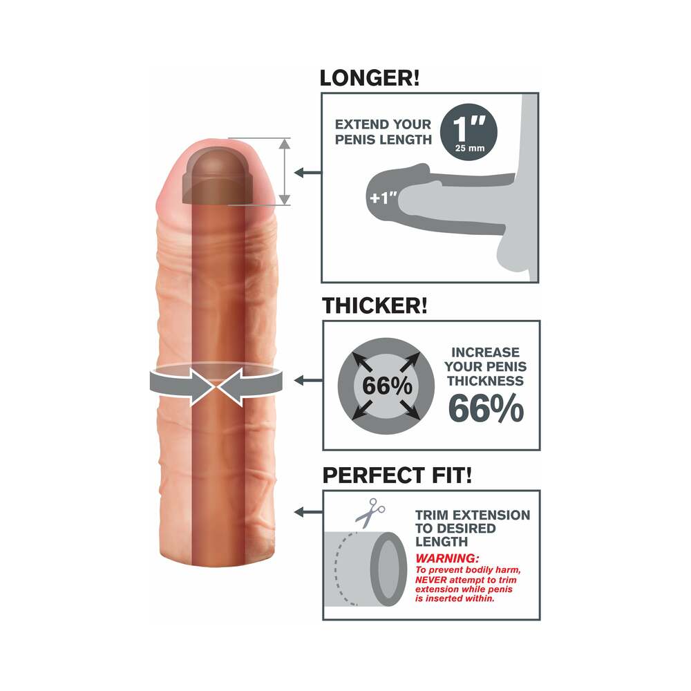 Fantasy X-tensions Mega 1 inches Extension Beige