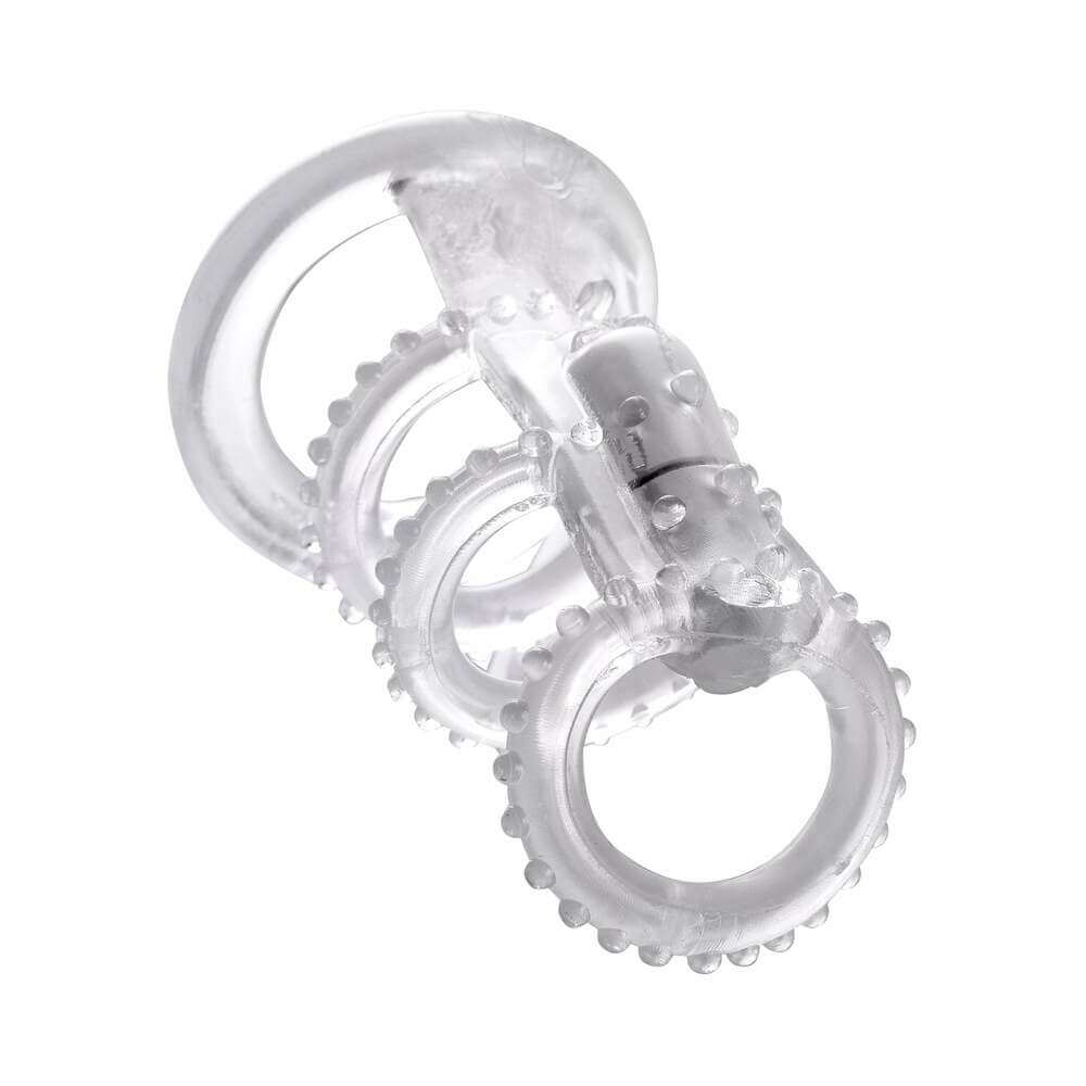 Fantasy X-tensions Vibrating Cock Cage Clear
