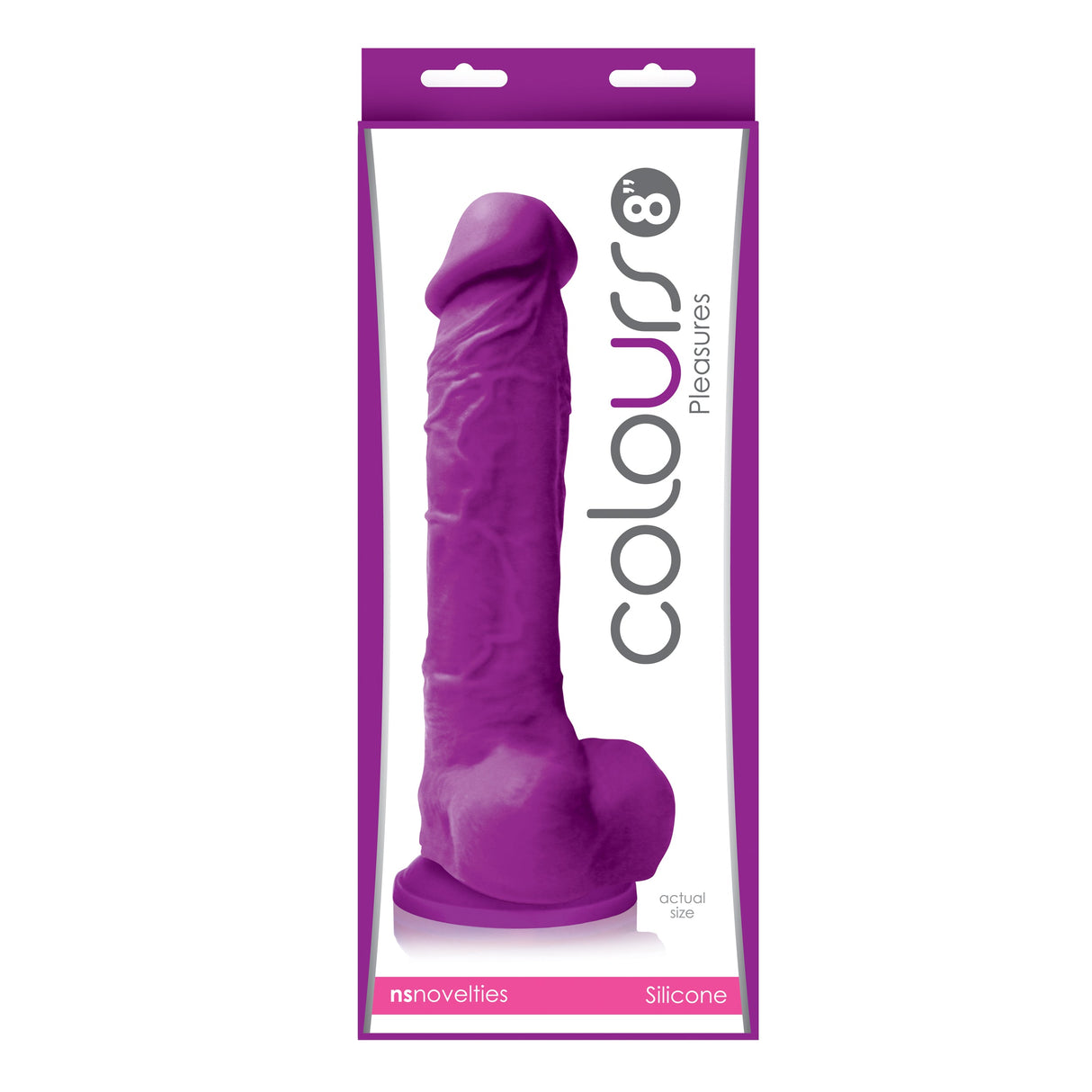 Colours Pleasures 8 inches Dildo Purple