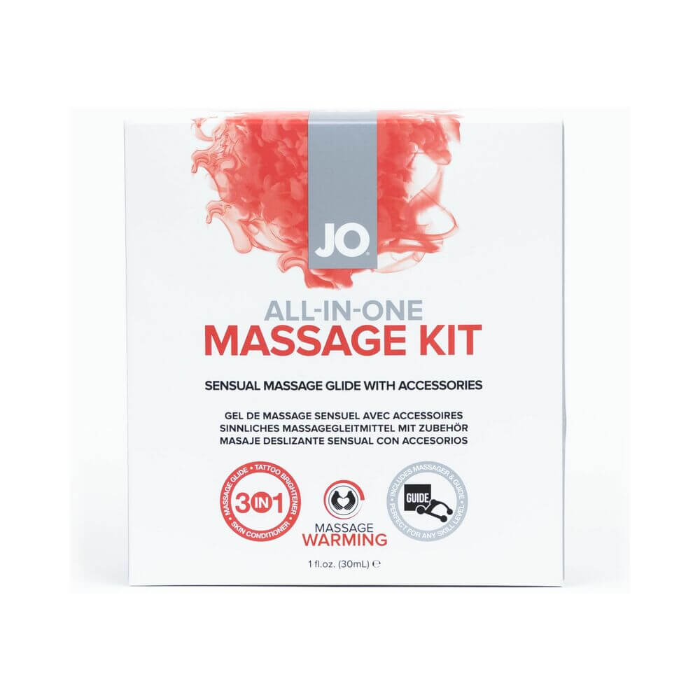 JO All-In-One Sensual Massage Glide Kit Warming 1 oz.