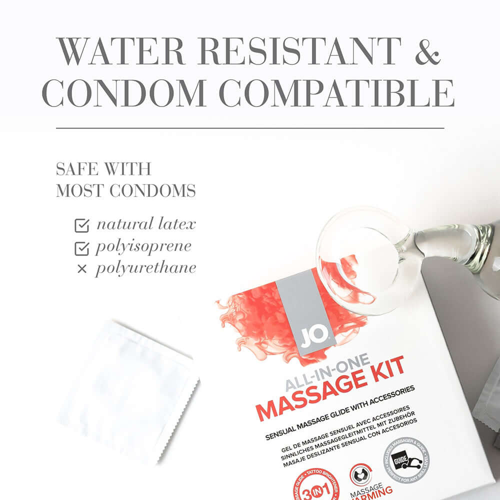 JO All-In-One Sensual Massage Glide Kit Warming 1 oz.