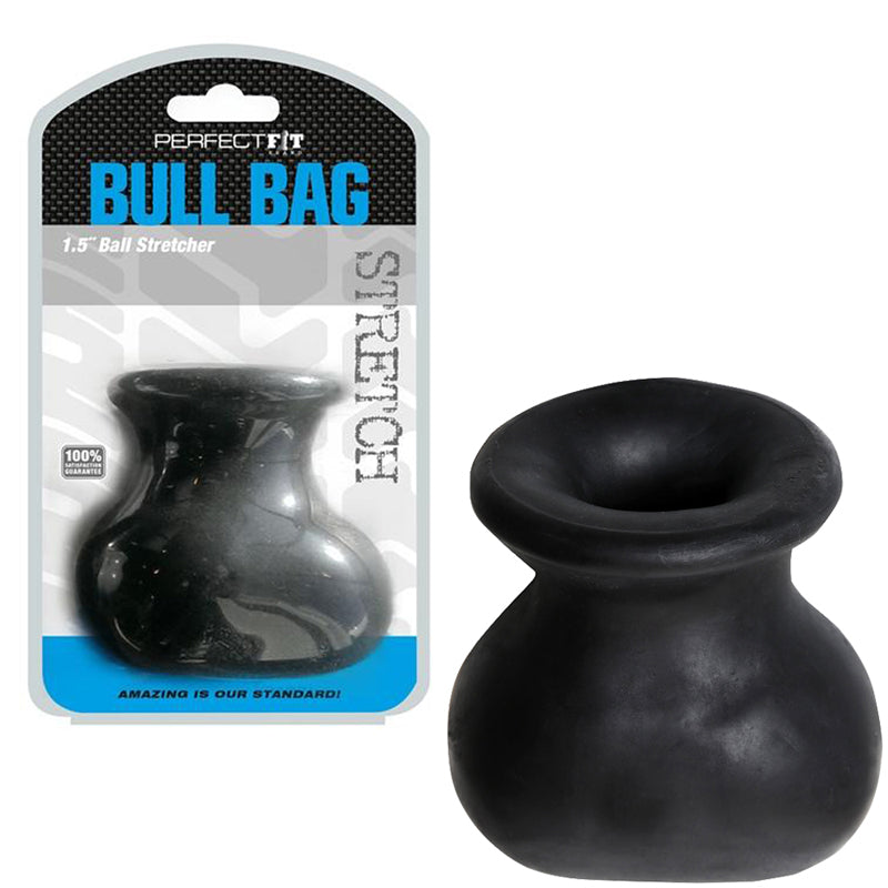Perfect Fit Bull Bag XL 1.5 inches Ball Stretcher - Black