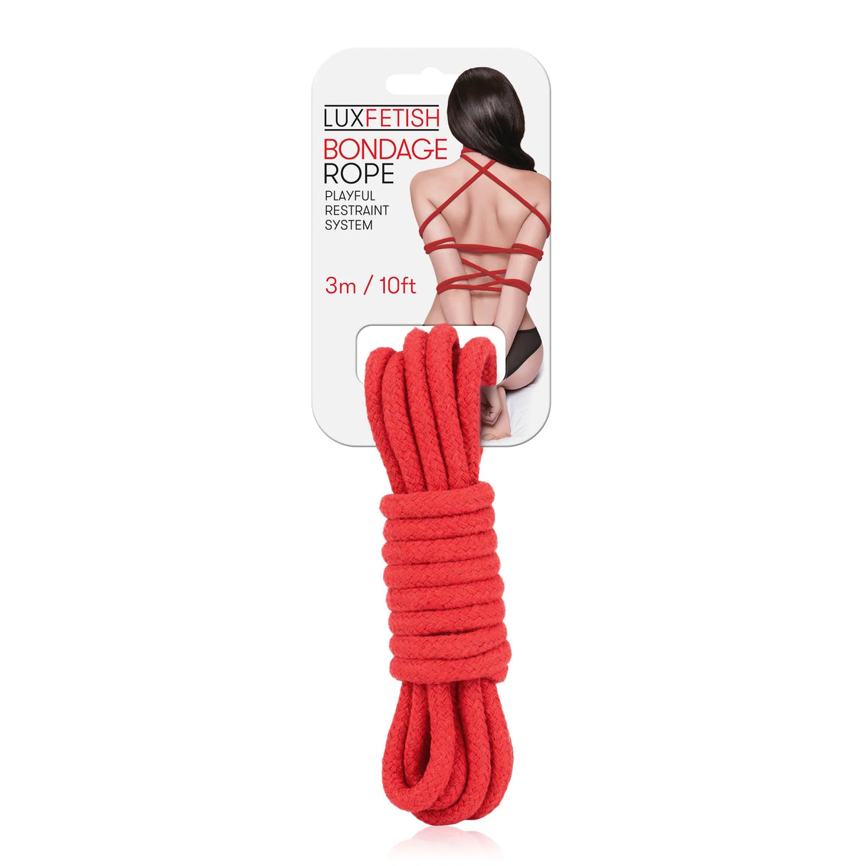 Lux Fetish Bondage Rope 3 m / 10 ' Red