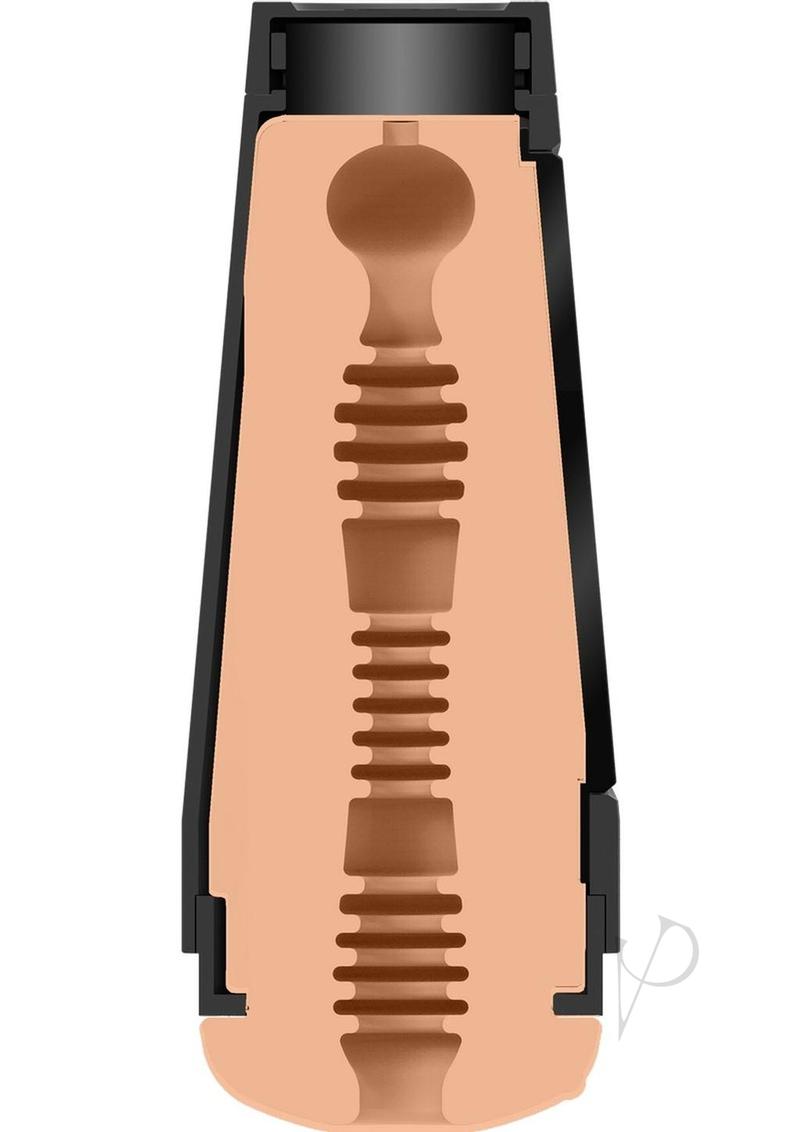 Main Squeeze Blair Williams Ultraskyn Masturbator Pussy cross-section view showcasing its lifelike design and detail.
