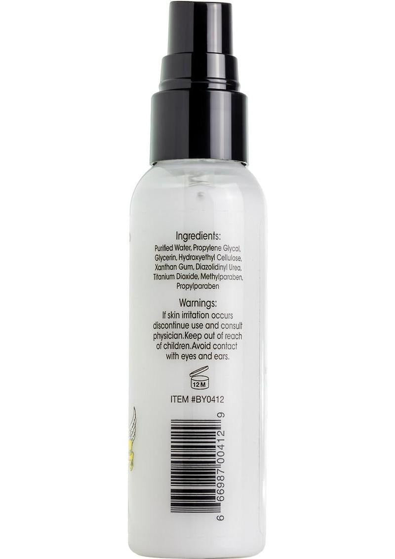 Boneyard Snake Oil Cum Lube Hybrid Blend Lubricant 2 Oz spray bottle with ingredient list and warnings.