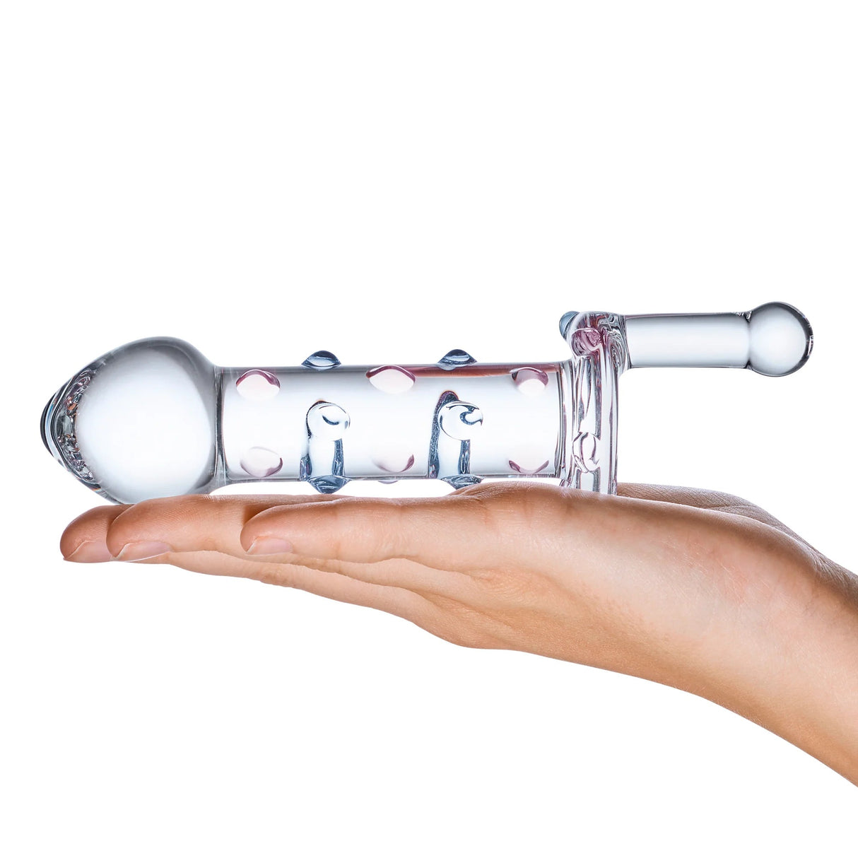 Glas 6.5 inches Candy Land Juicer Rotating Dildo
