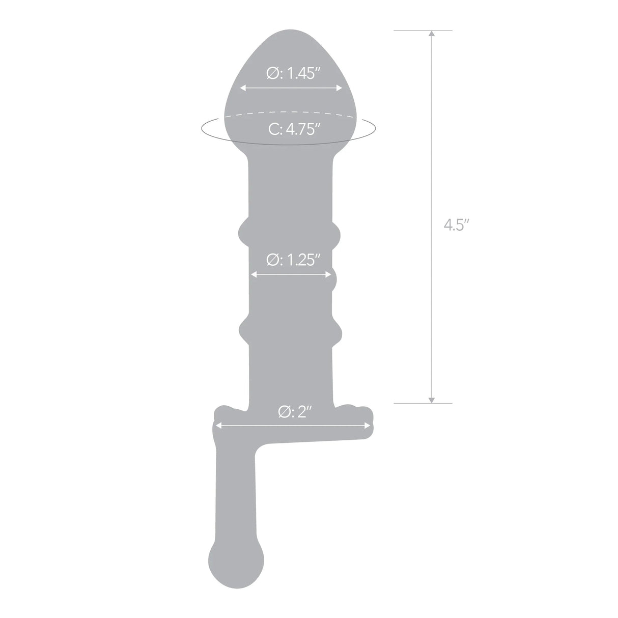 Glas 6.5 inches Candy Land Juicer Rotating Dildo