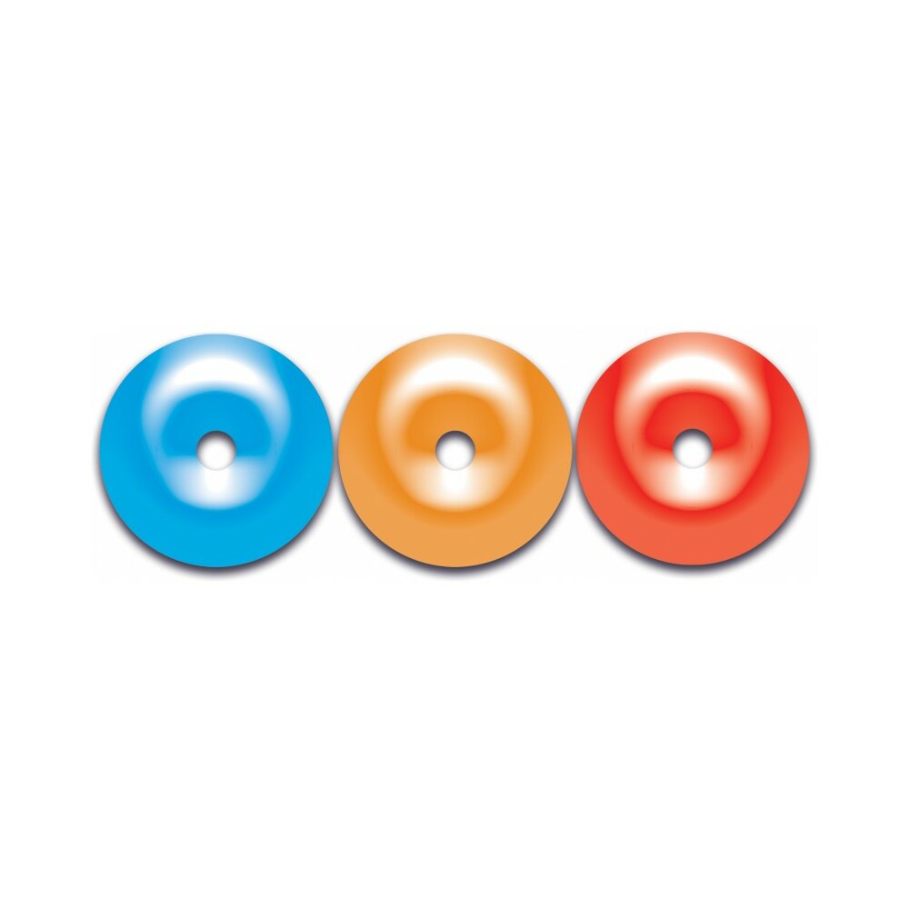 Liquored Up Pecker Gummy Rings 3 Pack in blue, orange, and red colors for fun adult party treats.