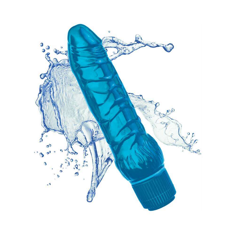 Juicy Jewels Cobalt Breeze Flexible Realistic Vibrator Blue