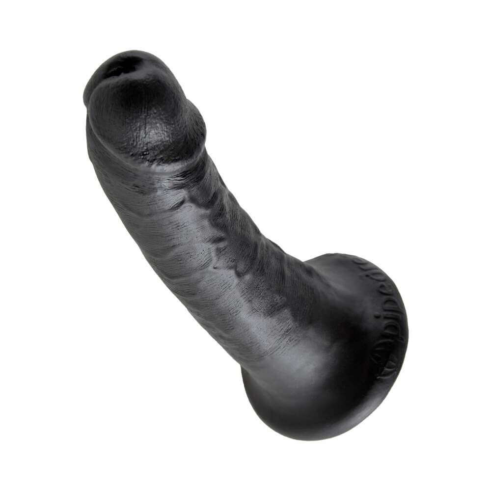 King Cock 6 inches Cock Realistic Dildo With Suction Cup Black