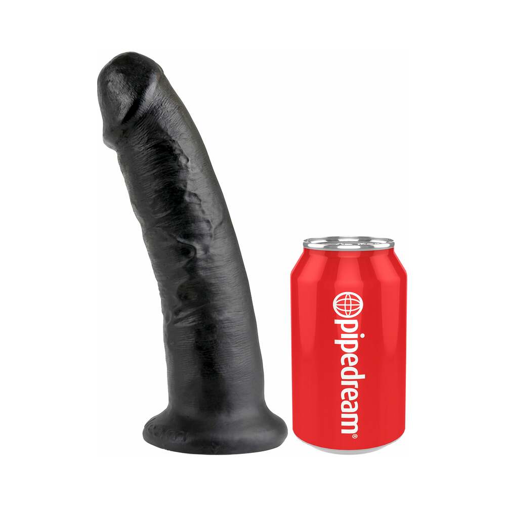 King Cock 9 inches Cock Realistic Dildo With Suction Cup Black