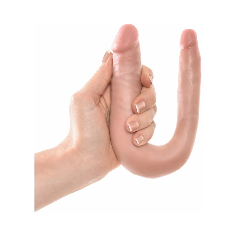 King Cock Double Trouble Small 5 inches Realistic Dual-Ended Dildo Beige