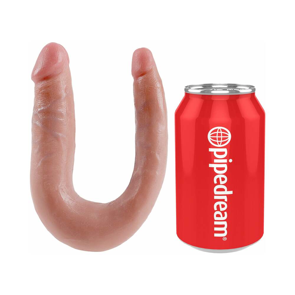 King Cock Double Trouble Small 5 inches Realistic Dual-Ended Dildo Beige