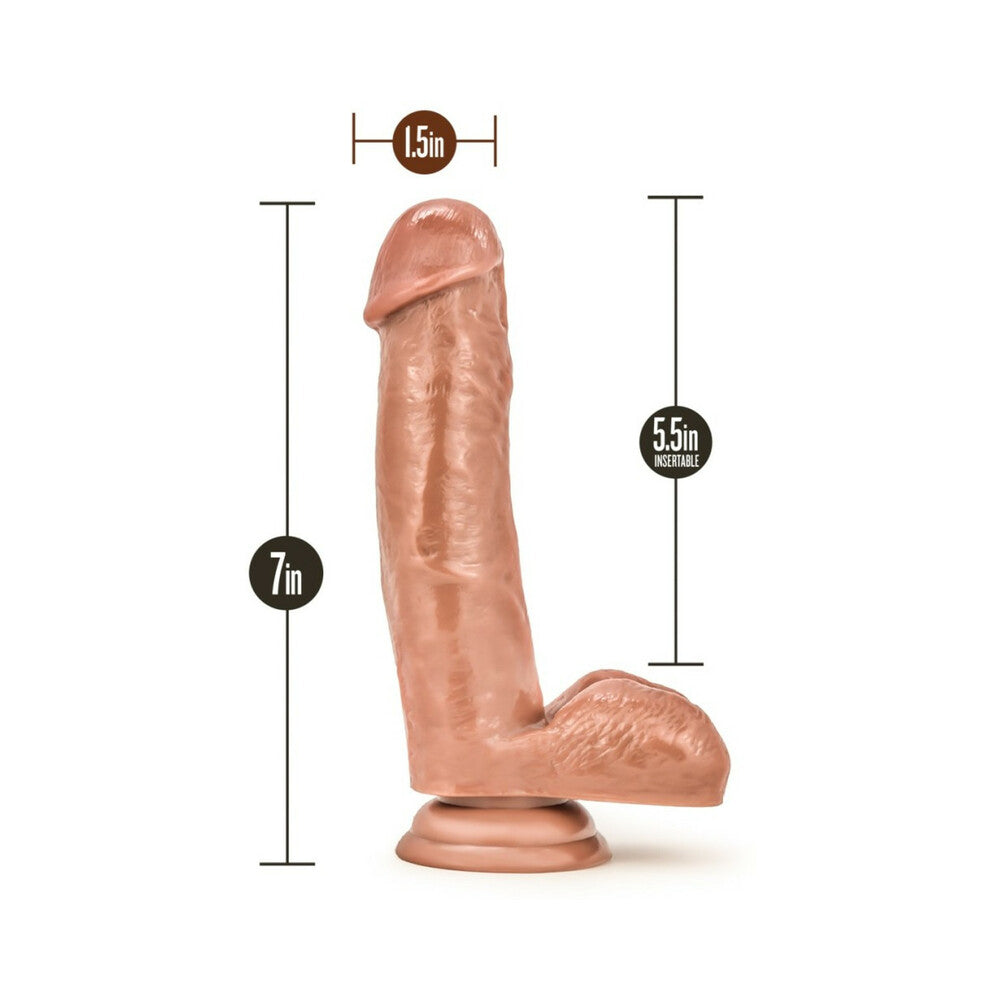 Loverboy The Kingpin Realistic 7 inches Dildo with Balls Tan