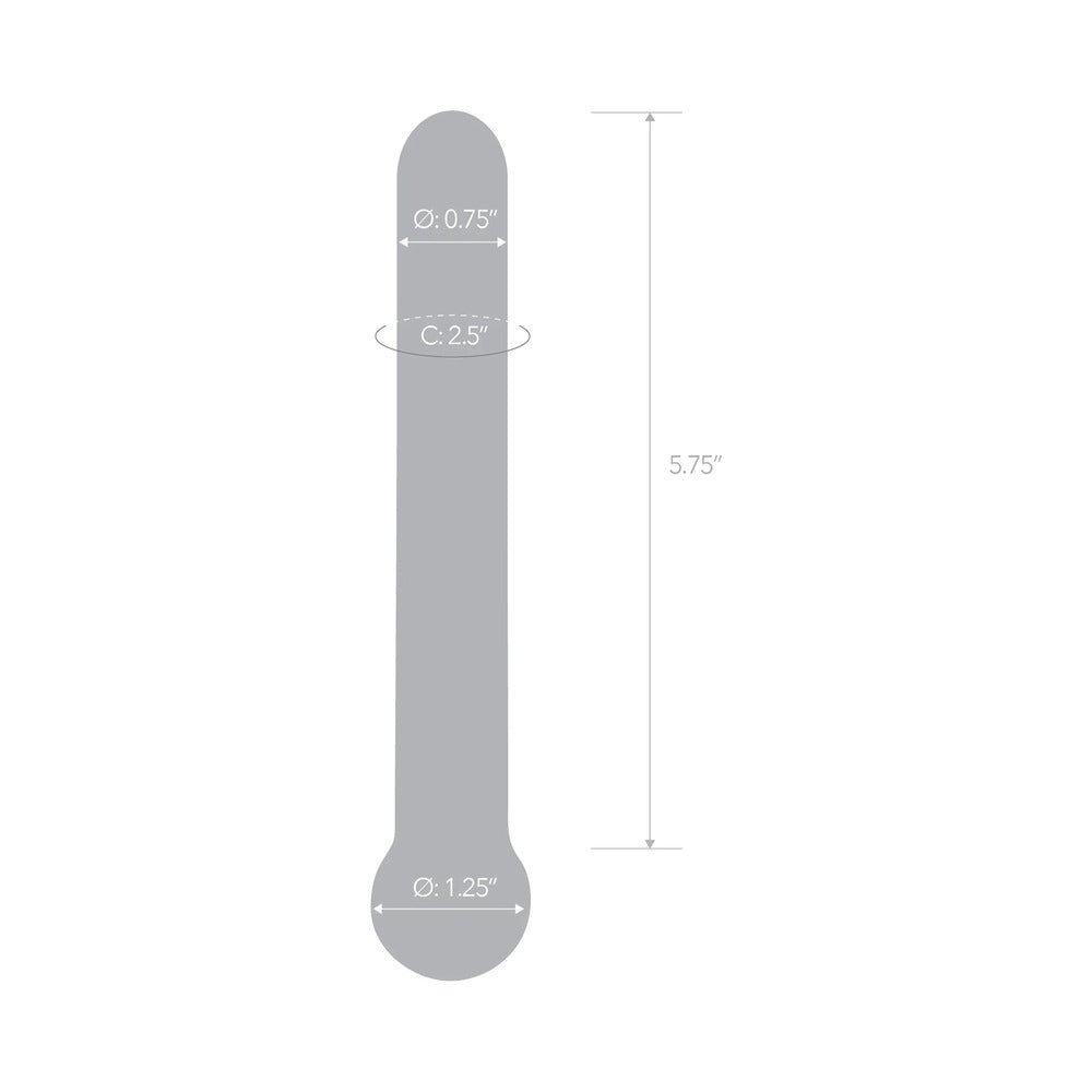 Glas 7 inches Straight Glass Dildo