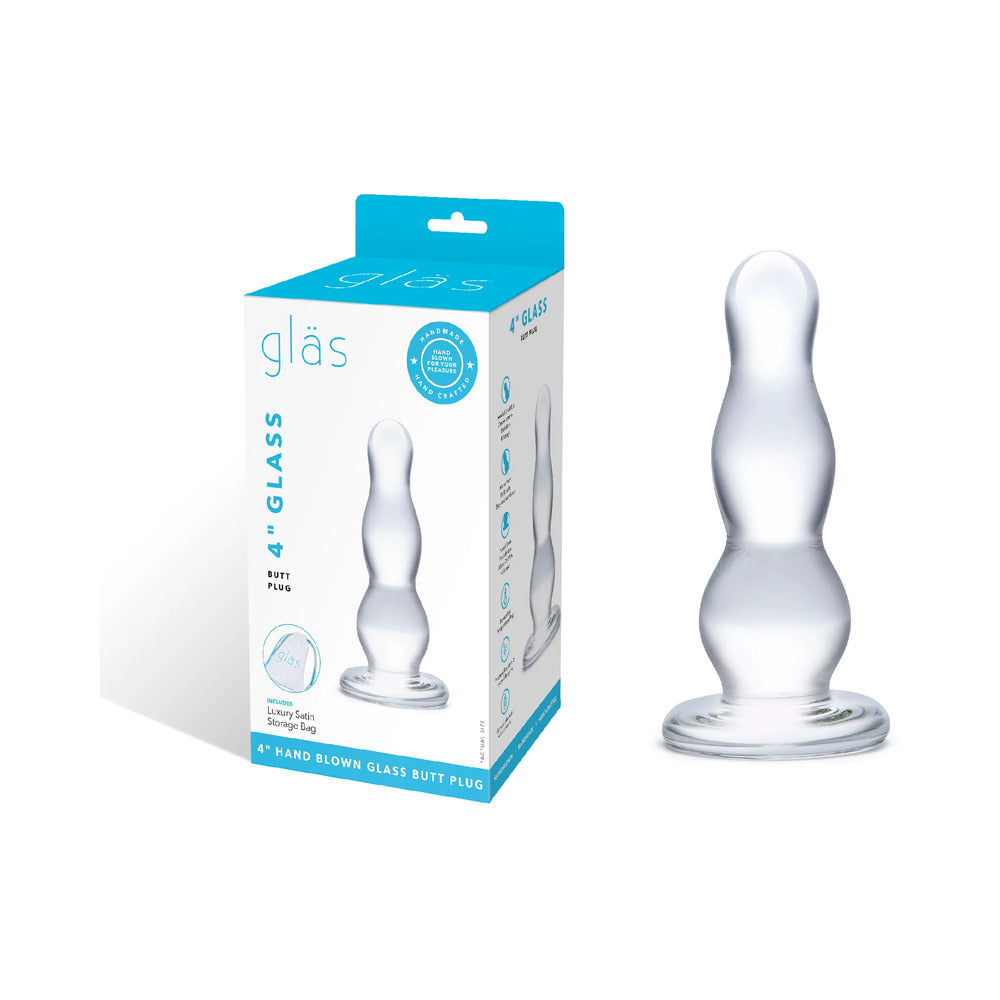 Glas 4 inches Glass Butt Plug