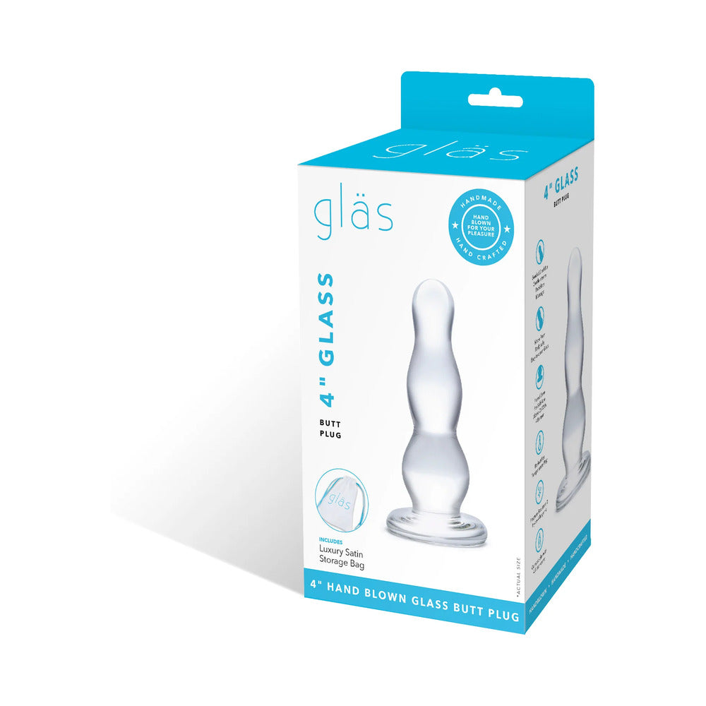 Glas 4 inches Glass Butt Plug