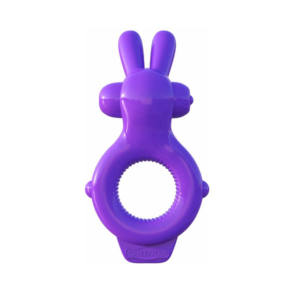 Fantasy C-Ringz Vibrating Ultimate Rabbit Ring With Ears Purple