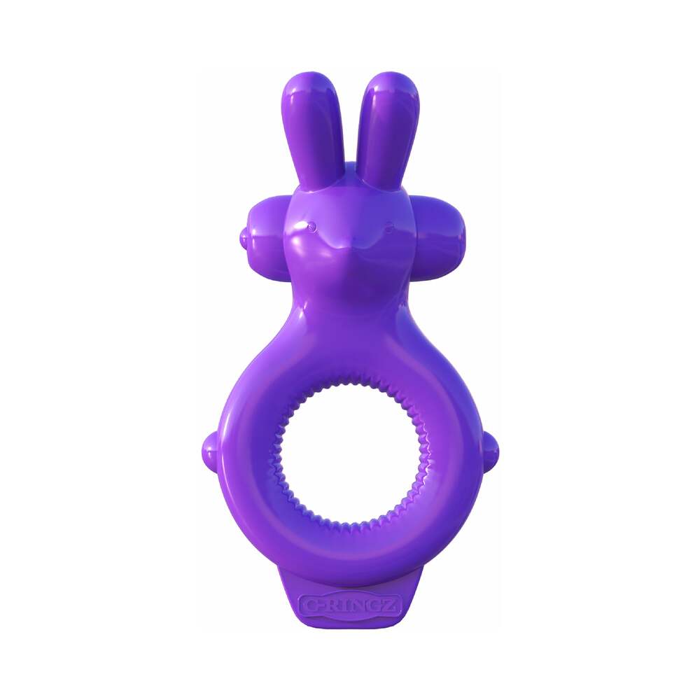 Fantasy C-Ringz Vibrating Ultimate Rabbit Ring With Ears Purple