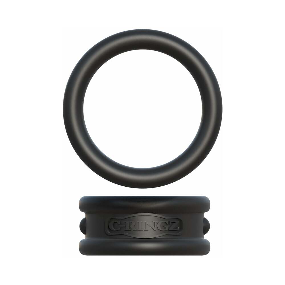 Fantasy C-Ringz Max-Width Silicone Rings 2-Piece Set Black
