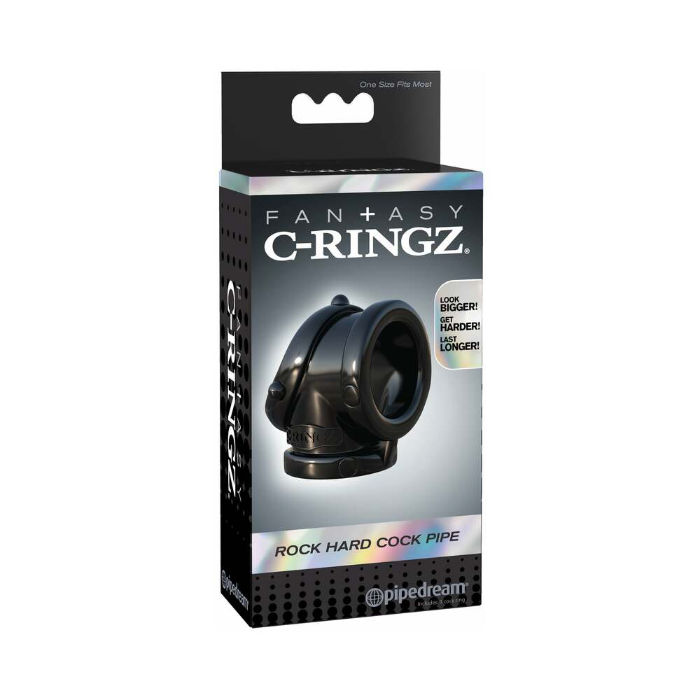 Fantasy C-Ringz Rock Hard Cock Pipe Sling Black