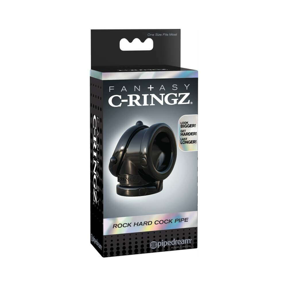 Fantasy C-Ringz Rock Hard Cock Pipe Sling Black
