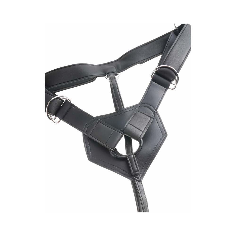 King Cock Strap-On Harness With 8 inches Cock Brown