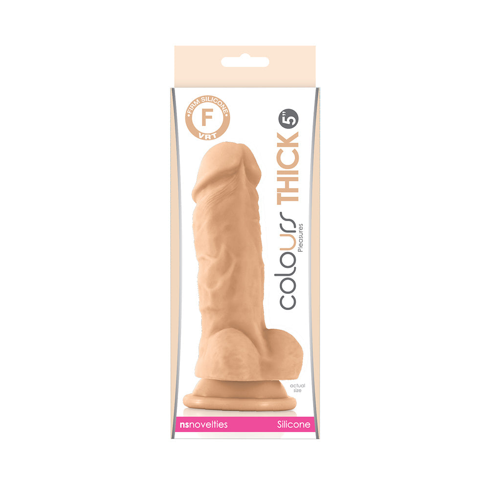 Colours Pleasures Thick 5 inches Dildo Beige