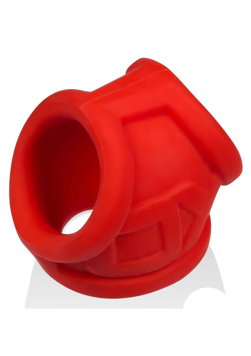 Oxballs Oxsling Silicone Blend Power Sling Red showing the innovative design and soft silicone material.