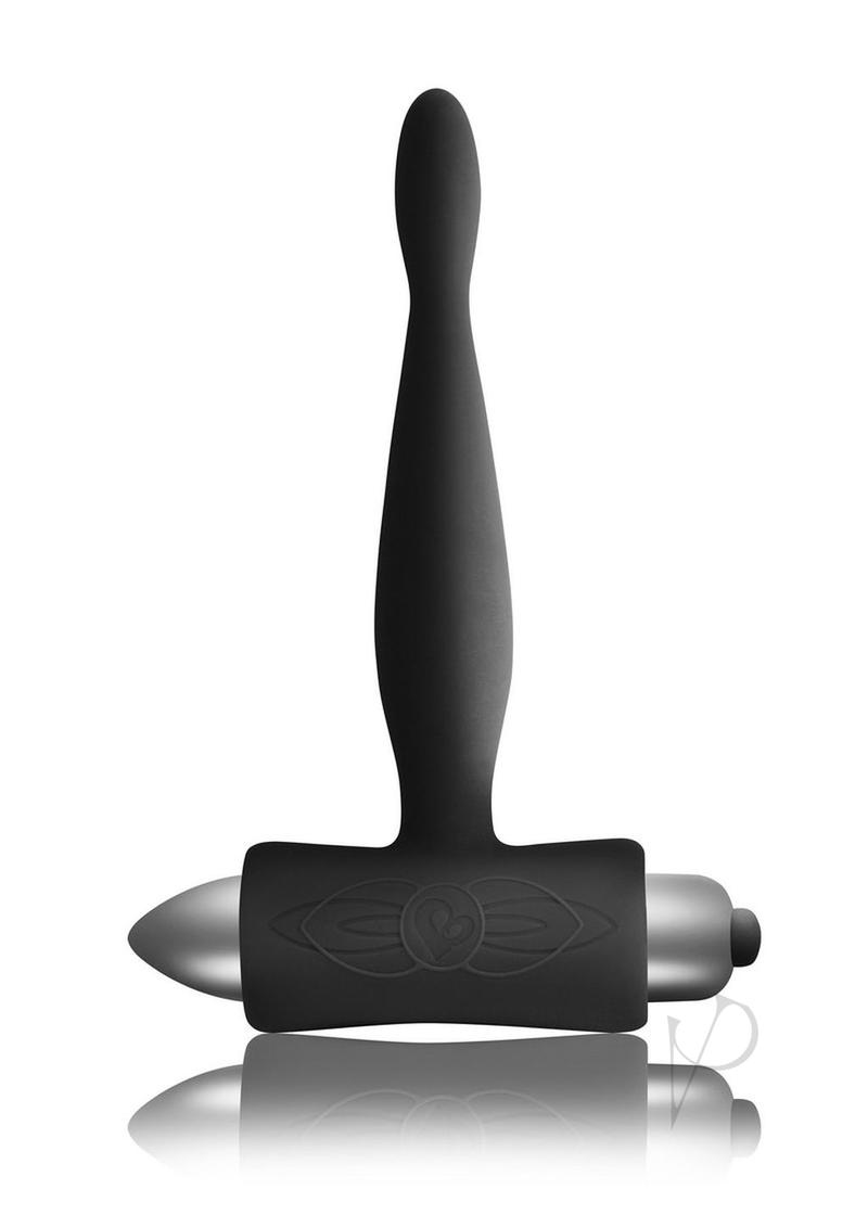 Petite Sensations Teazer Silicone Anal Stimulator Black, a streamlined anal toy designed for pleasure and beginner-friendly play.