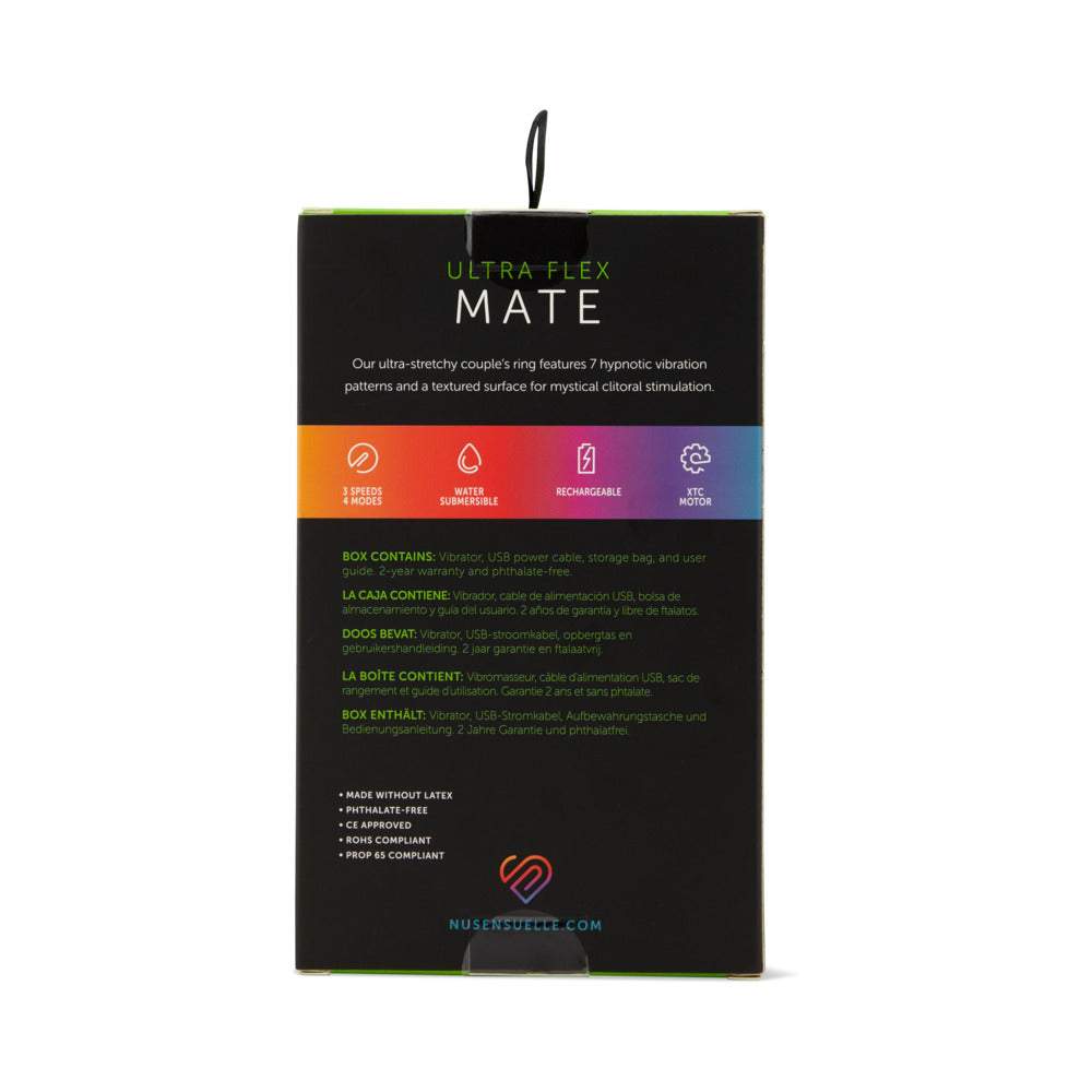 Nu Sensuelle Mate Ultra Flex Couple's Ring Clear