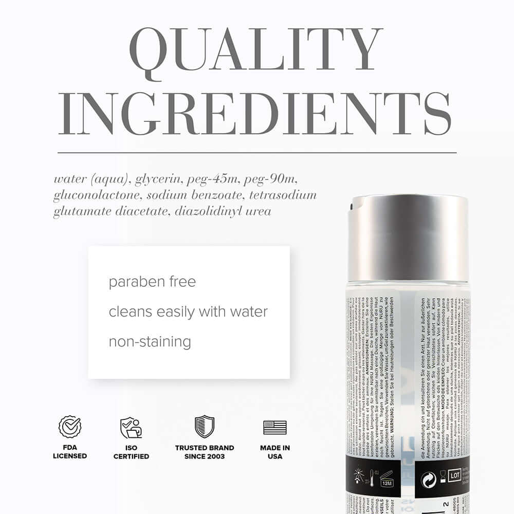 JO Nuru Full-Body Sensual Massage Gel 8 oz.