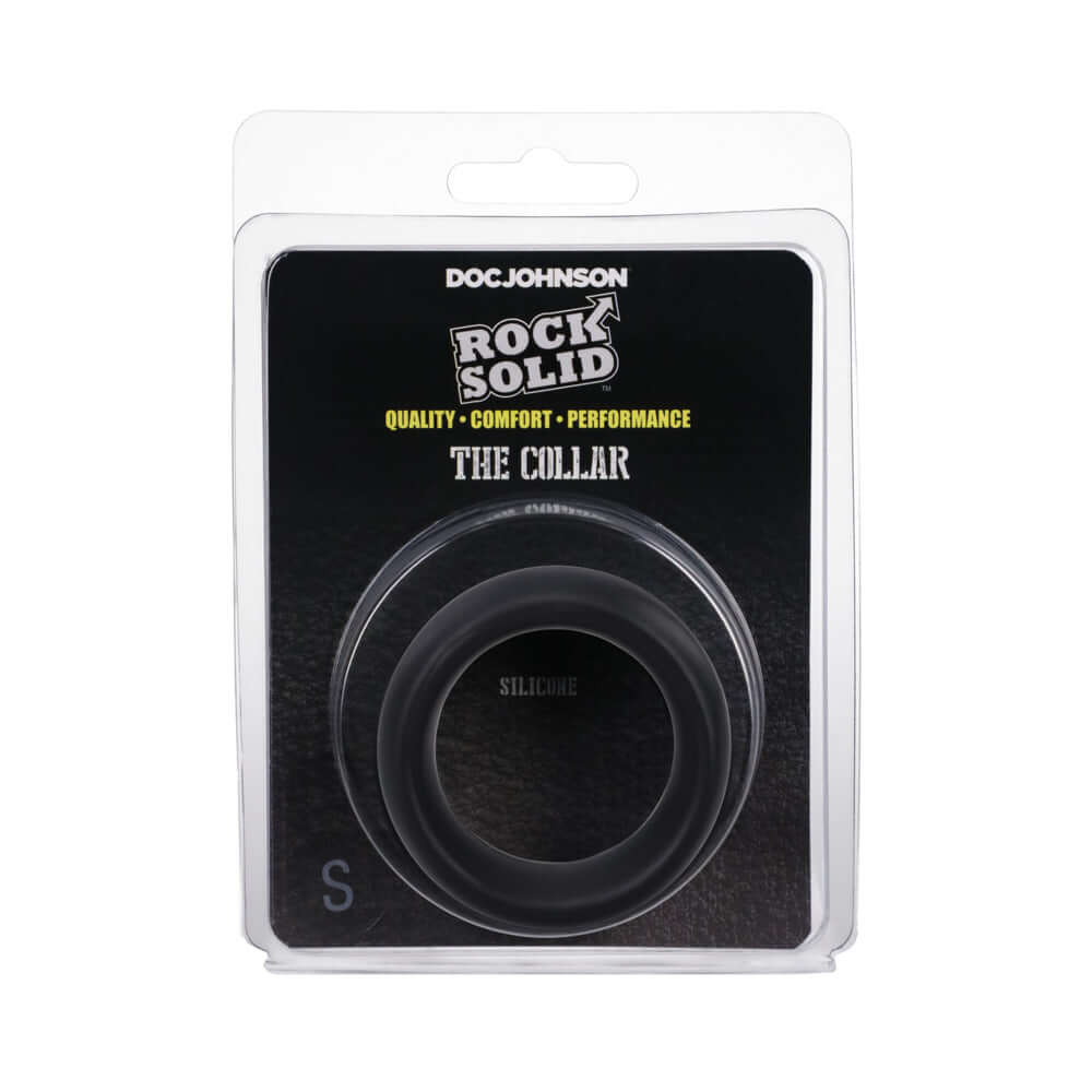 Rock Solid Silicone Black C Ring, Small (1 3/4in) in a Clamshell