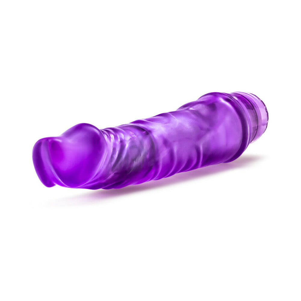 B Yours Vibe 6 Realistic 9.25 inches Vibrating Dildo Purple