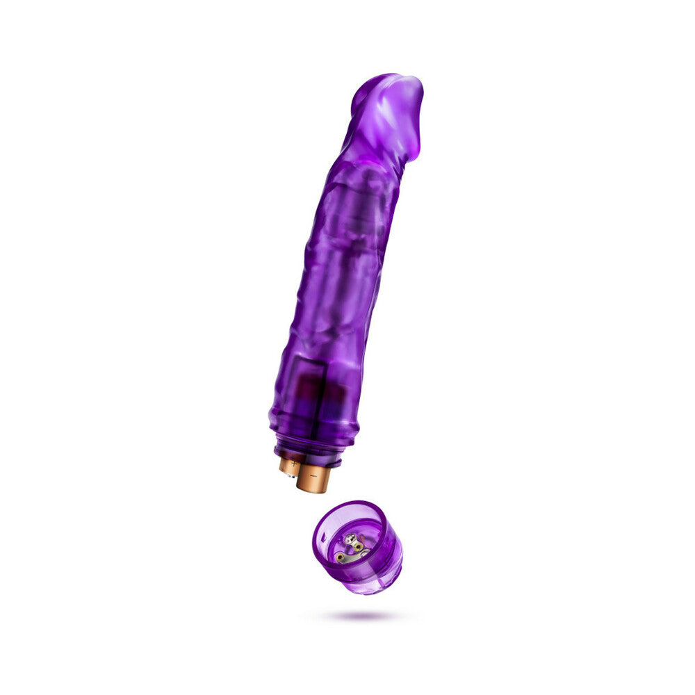 B Yours Vibe 6 Realistic 9.25 inches Vibrating Dildo Purple