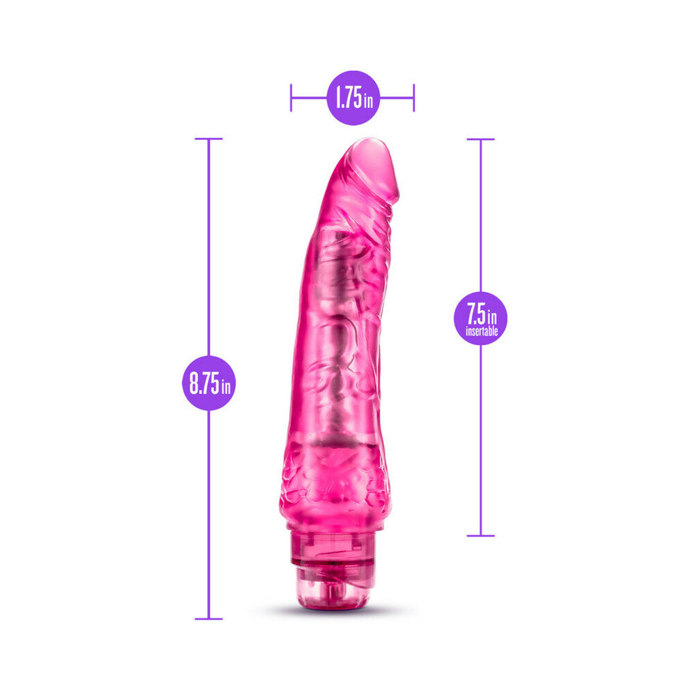 B Yours Vibe 7 Realistic 8.75 inches Vibrating Dildo Pink