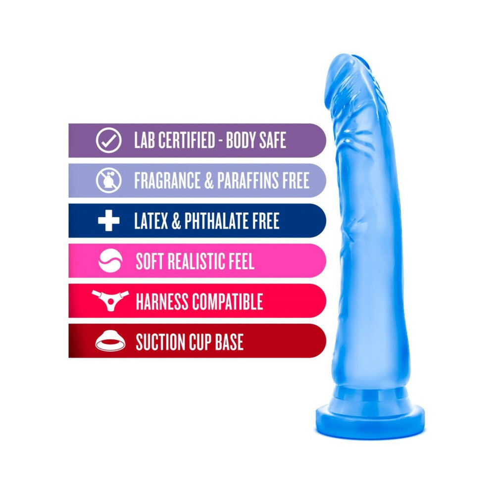 B Yours Sweet 'n Hard 6 Realistic 8.5 inches Dildo Blue