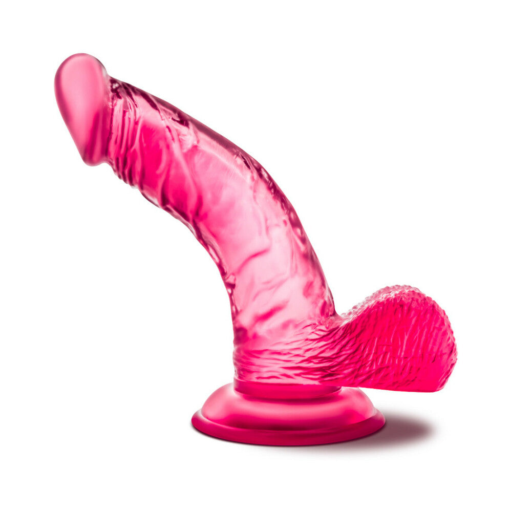 B Yours Sweet 'n Hard 8 Realistic 6.5 inches Dildo with Balls Pink