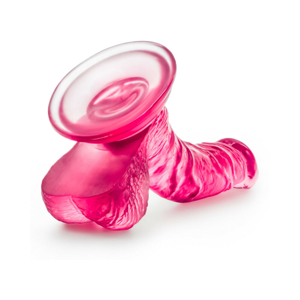 B Yours Sweet 'n Hard 8 Realistic 6.5 inches Dildo with Balls Pink