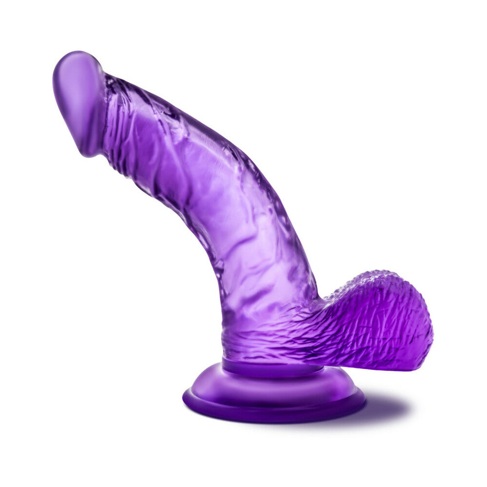 B Yours Sweet 'n Hard 8 Realistic 6.5 inches Dildo with Balls Purple