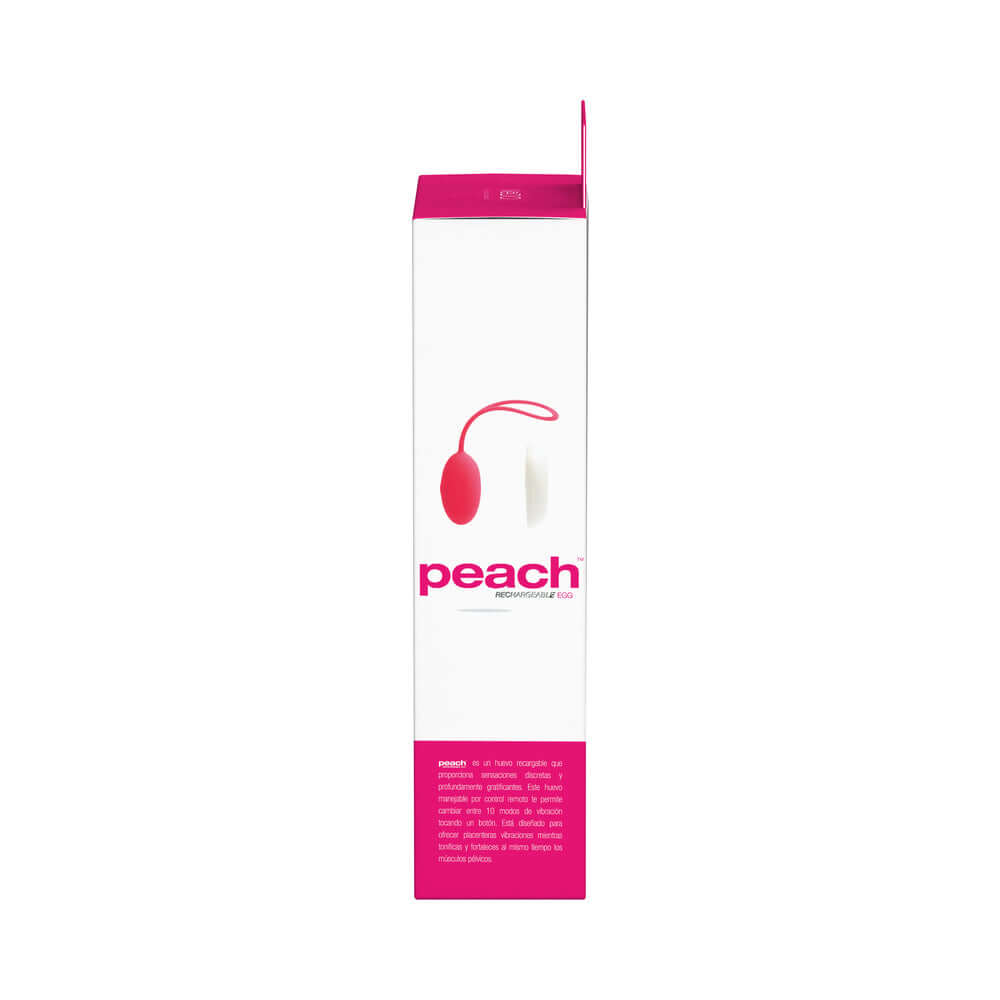 VeDO Peach Rechargeable Egg Vibe - Foxy Pink